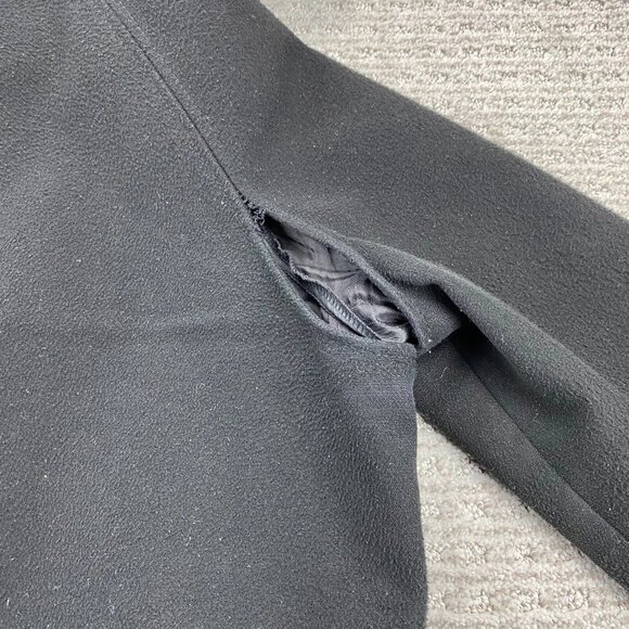 Tommy Hilfiger Long Trench Coat Jacket Women Size 14 Hooded - STITCHING DEFECT - Picture 9 of 12